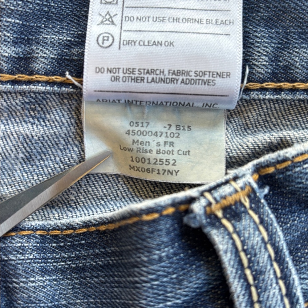 Arita FR M4 Low Rise Boot Cut Flame Resistant‎ Jeans Size 40 x 32 PR 1 - Picture 8 of 14